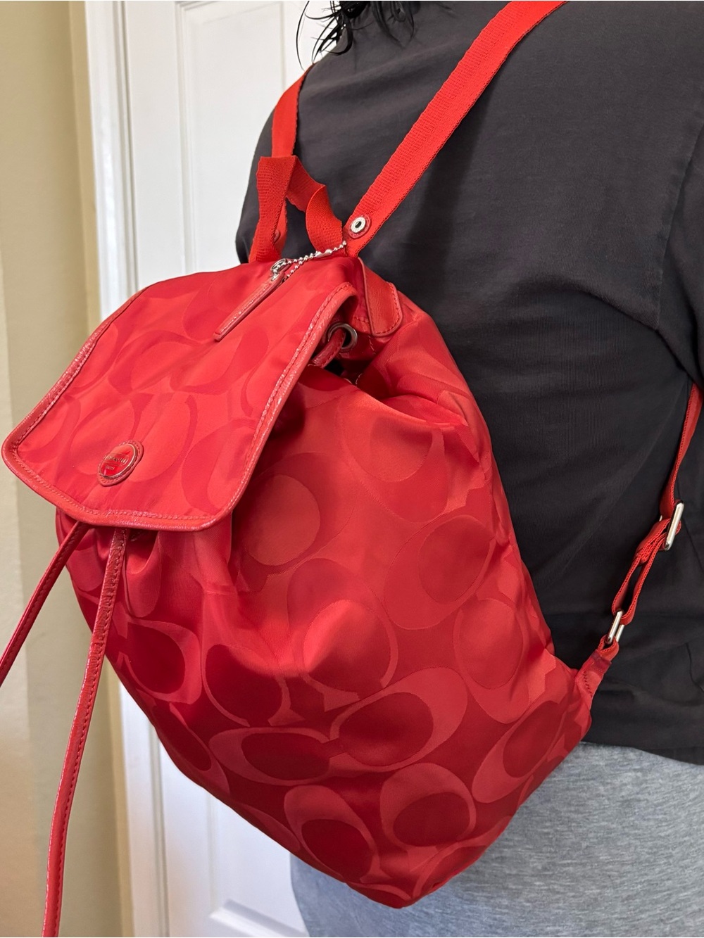 Coach backpack red🎒 - Picture 9 of 9
